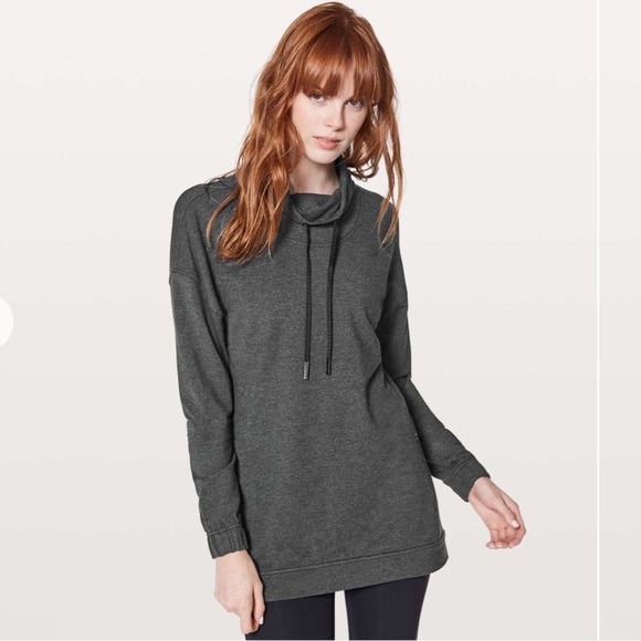 Lululemon Twisted & Tucked Long Sleeve Cowl Funnel Neck Sweatshirt Pullover - Picture 1 of 15